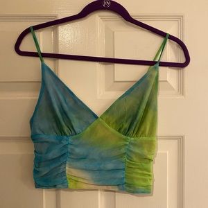 Vagabond Green and Blue Tank Top